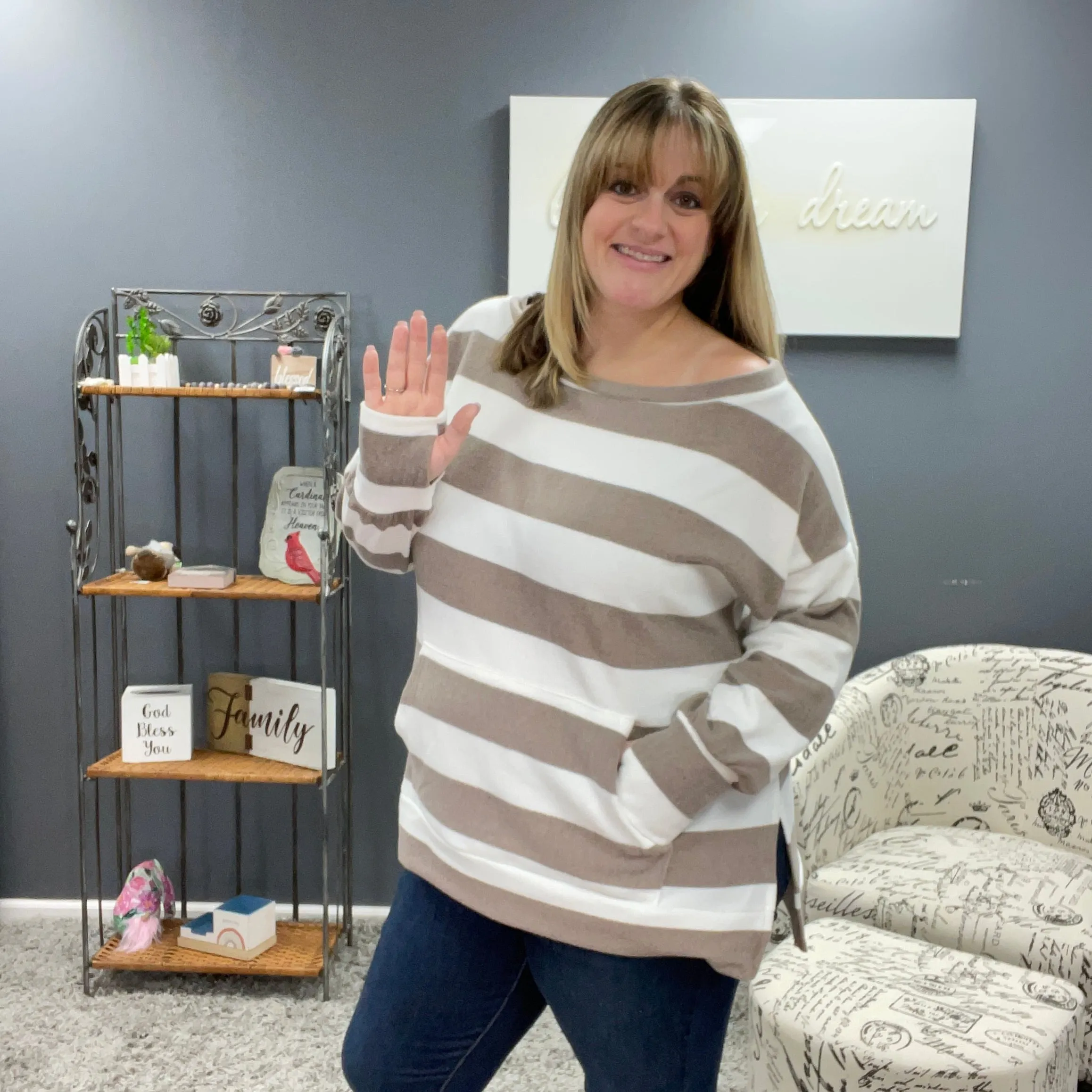 Addison Stripe Sweatshirt