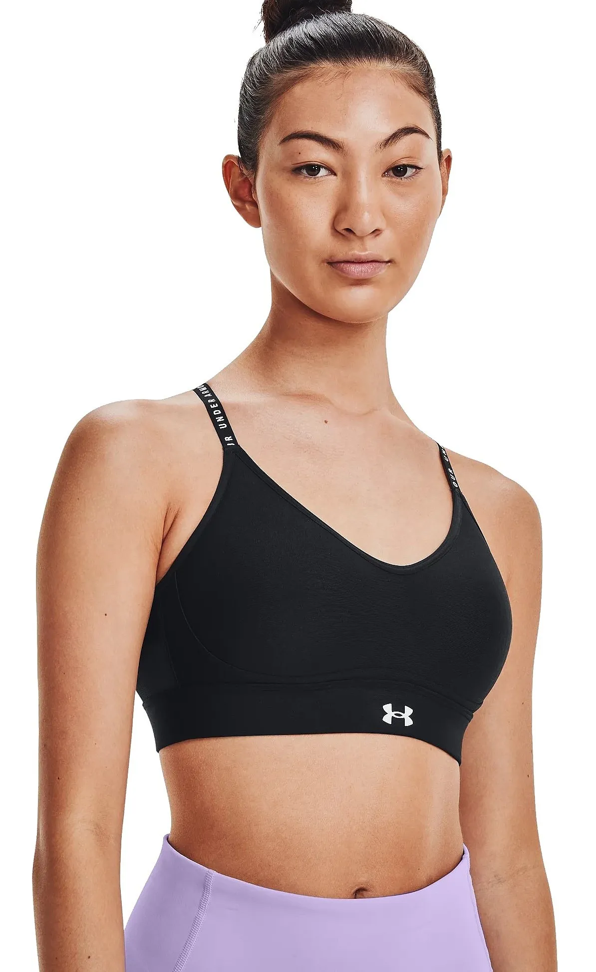 bra Under Armour Infinity Low Covered - 001/Black/White - women´s