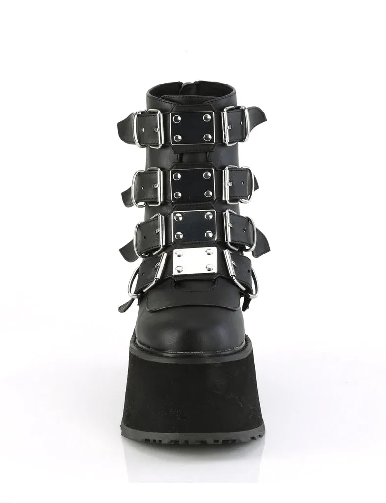 DEMONIA DAMNED-105 - BLACK VEGAN LEATHER  PRE ORDER 