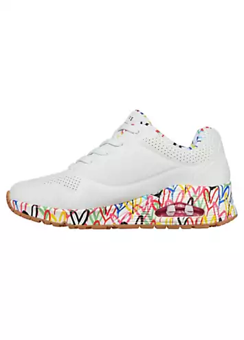 Graffiti Print Wedge Trainers by Skechers | Look Again