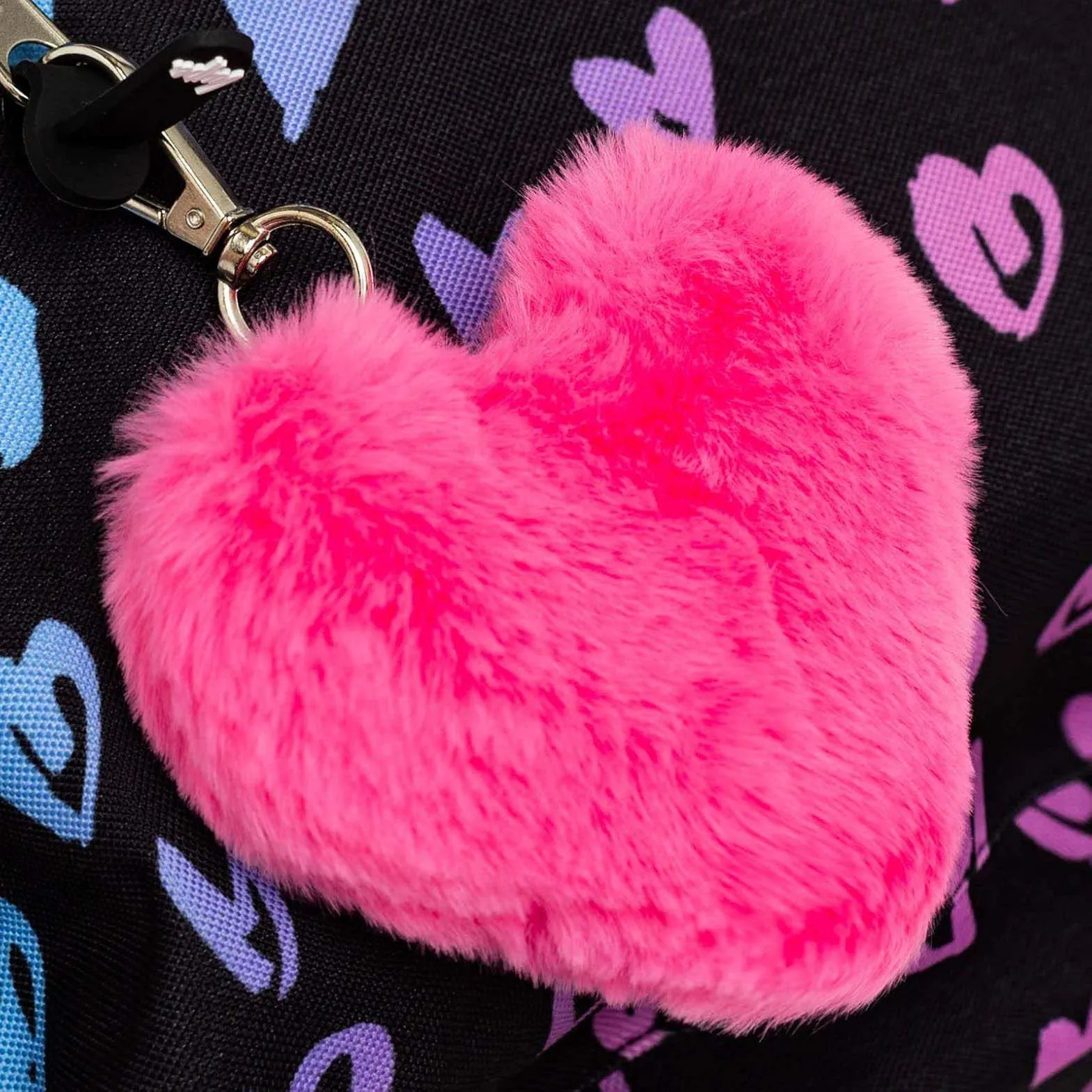 Hype Scribble Hearts Backpack - Black
