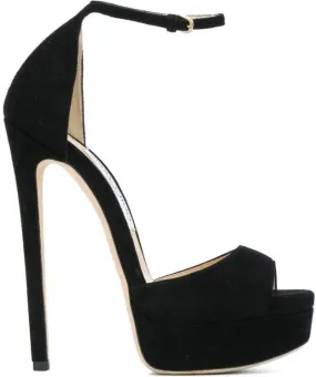 Jimmy Choo Max 150mm platform sandals Black