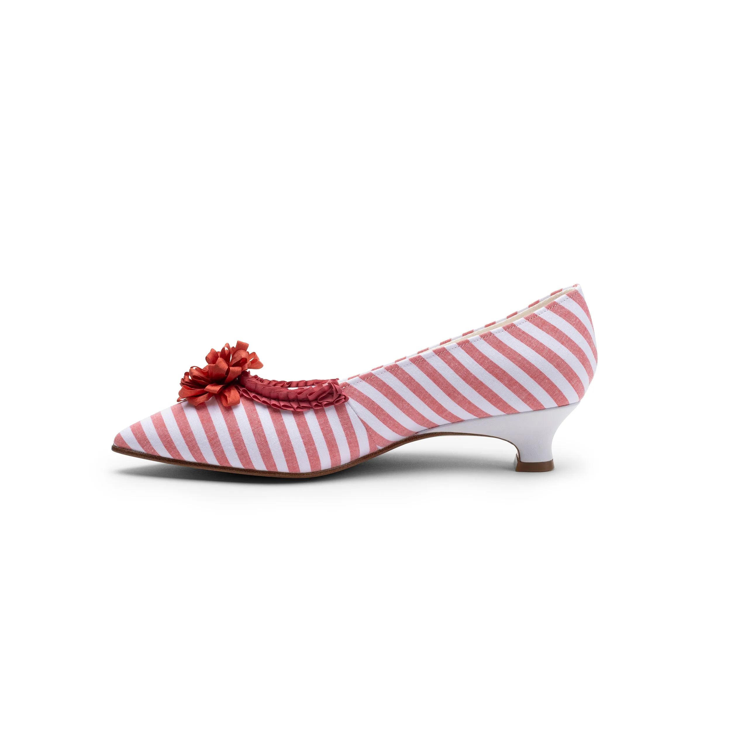 Josephine 18th Century Pumps (Red/White)