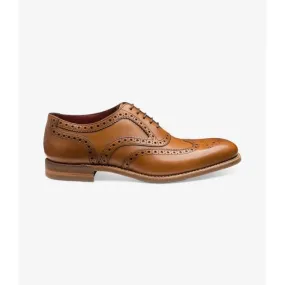 Loake Mens Kerridge Oxford Brogue Shoe in Tan
