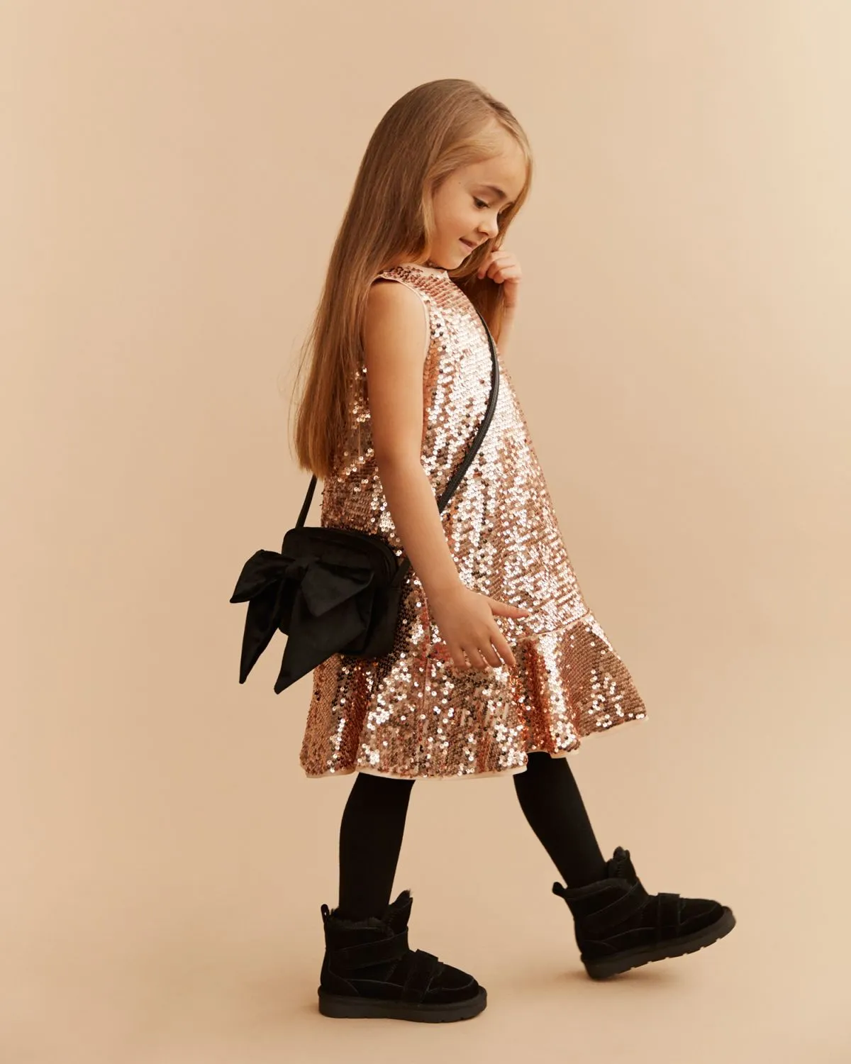 MAIDASK DRESS - Rose gold