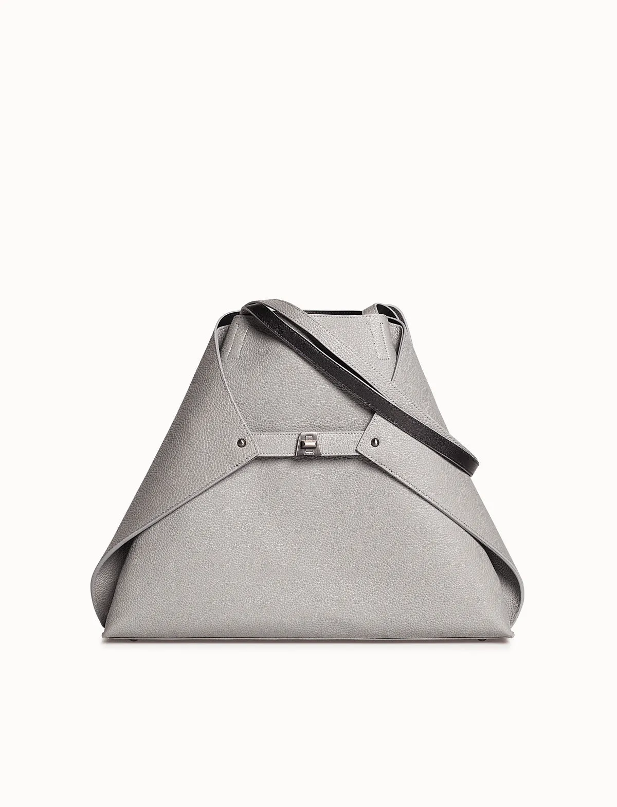 Medium Reversible Two-Tone Leather Handbag