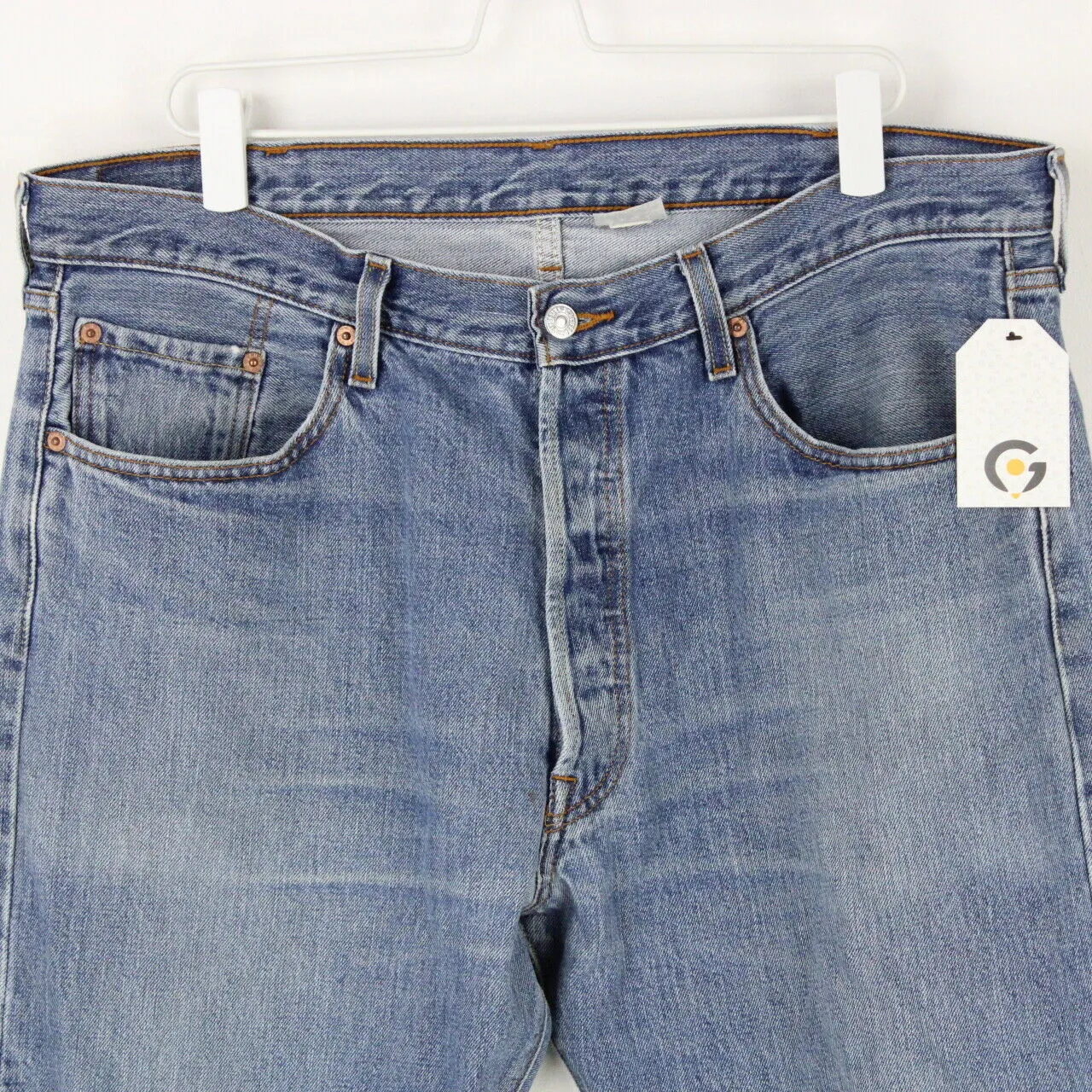 Mens LEVIS 501 Jeans Mid Blue | W38 L30