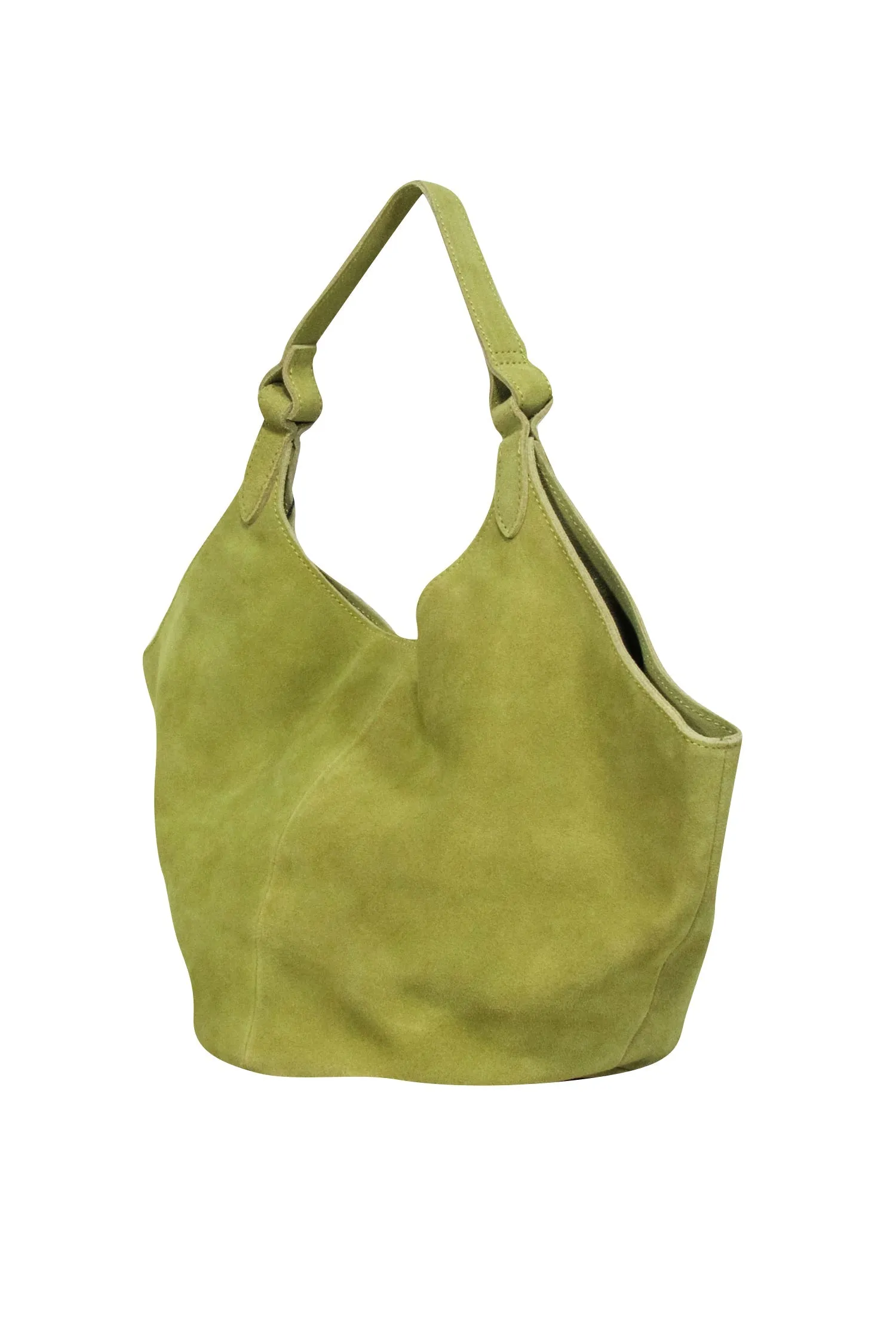 M.I.L.A - Green Suede Top Handle Handbag