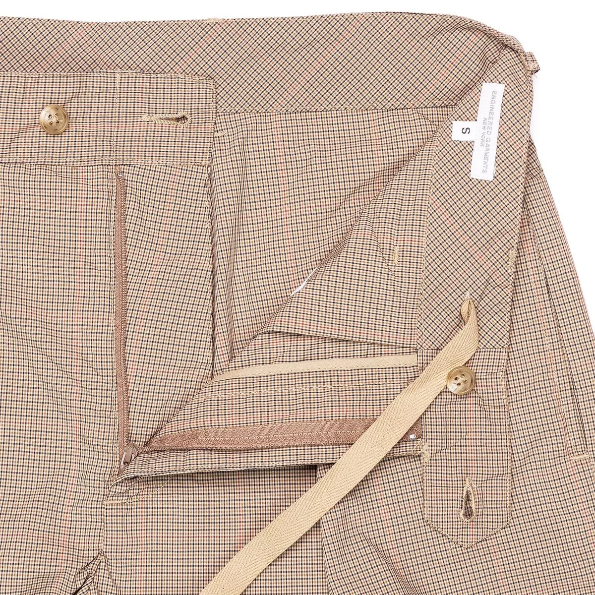 Nyco Mini Tattersall Sunset Short - Khaki