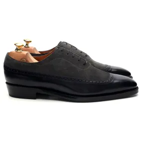 'Sebastien' Navy Blue Museum Leather Oxford UK 11 E