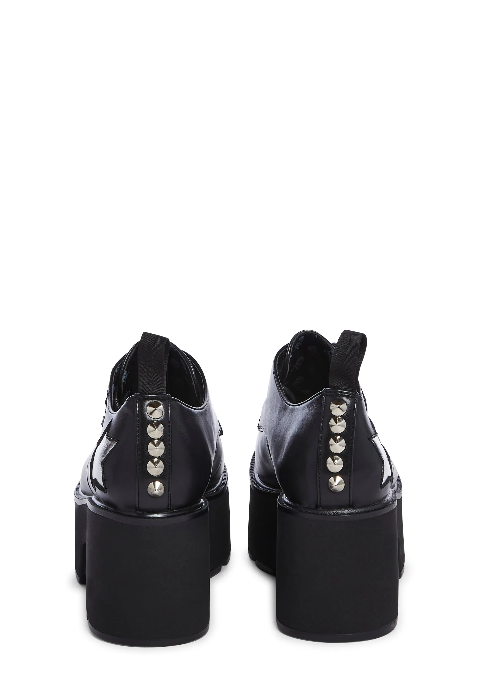 Starry Skies Platform Oxfords - Black-