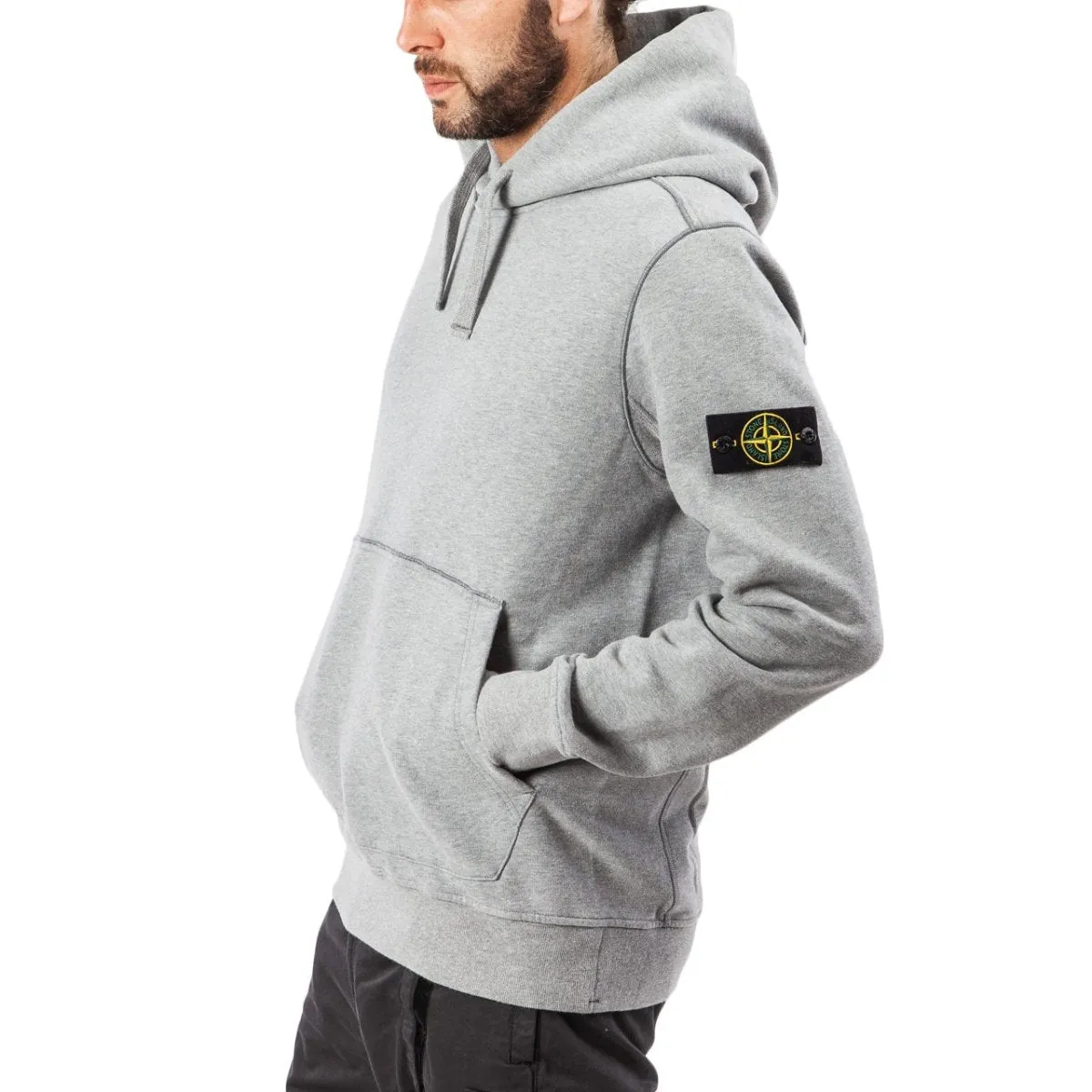 Stone Island Hooded Sweater (Grey)