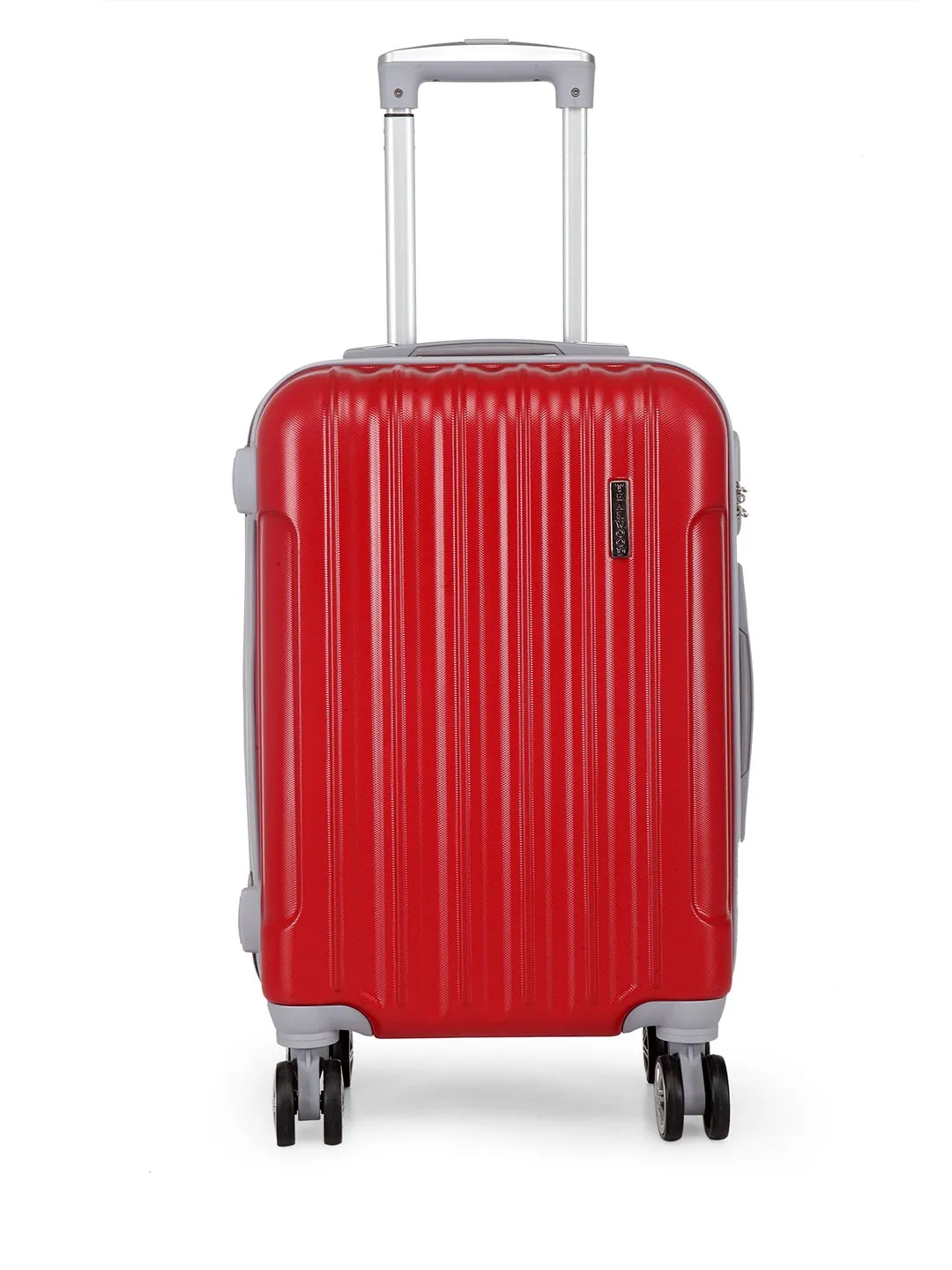 Teakwood Unisex Red Trolley Bag - Small